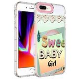 Elfia iPhone 7 Plus ile Uyumlu Sert Silikon Desenli Kamera Korumalı Kılıf, Korn No10