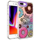 Elfia iPhone 7 Plus ile Uyumlu Sert Silikon Desenli Kamera Korumalı Kılıf, Korn No11