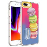 Elfia iPhone 7 Plus ile Uyumlu Sert Silikon Desenli Kamera Korumalı Kılıf, Korn No12