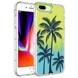 Elfia iPhone 7 Plus ile Uyumlu Sert Silikon Desenli Kamera Korumalı Kılıf, Korn No8