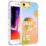 Elfia iPhone 8 ile Uyumlu Sert Silikon Desenli Kamera Korumalı Kılıf, Korn No3