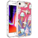 Elfia iPhone 8 ile Uyumlu Sert Silikon Desenli Kamera Korumalı Kılıf, Korn No9