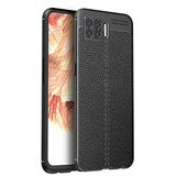 Elfia Oppo A73 ile Uyumlu Silikon Deri Gör Auto Focus Kılıf, Siyah