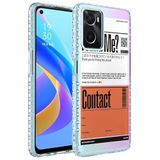 Elfia Oppo A96 4G ile Uyumlu Silikon Desenli Darbe Korumalı Airbag Kılıf, Elegans No6