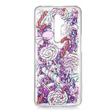 Elfia Oppo Reno 2Z ile Uyumlu Silikon Simli Sıvılı Kılıf, Marsh No3