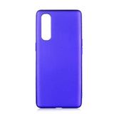 Elfia Oppo Reno 3 Pro 5G ile Uyumlu Kılıfı Silikon Mat Renkli Parmak İzi Bırakmayan Yumuşak İnce Kapak Prem Saks Mavi
