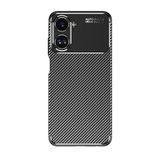 Elfia Realme 10 4G ile Uyumlu Kılıf Silikon Karbon İnce Esnek Lens Korumalı Tarz Mat Parmak İzi Bırakmayan Kapak Negro Siyah