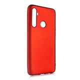 Elfia Realme 5İ ile Uyumlu Kılıfı Silikon Mat Renkli Parmak İzi Bırakmayan Yumuşak İnce Kapak Prem Kırmızı