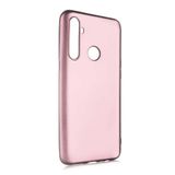 Elfia Realme 5İ ile Uyumlu Kılıfı Silikon Mat Renkli Parmak İzi Bırakmayan Yumuşak İnce Kapak Prem Rose Gold