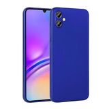 Elfia Samsung Galaxy A05 ile Uyumlu Kılıfı Silikon Mat Renkli Parmak İzi Bırakmayan Yumuşak İnce Kapak Prem Saks Mavi