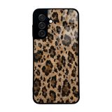 Elfia Samsung Galaxy A17 ile Uyumlu Kılıf Desenli Kamera Lens Korumalı Mat Silikon İnce Kapak Lusi Kahve Leopar