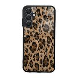 Elfia Samsung Galaxy A25 ile Uyumlu Kılıf Desenli Kamera Lens Korumalı Mat Silikon İnce Kapak Lusi Kahve Leopar