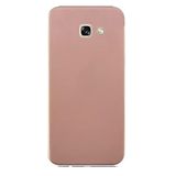Elfia Samsung Galaxy A3 2016 ile Uyumlu Kılıfı Silikon Mat Renkli Parmak İzi Bırakmayan Yumuşak İnce Kapak Prem Rose Gold