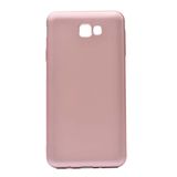 Elfia Samsung Galaxy A3 2017 ile Uyumlu Kılıfı Silikon Mat Renkli Parmak İzi Bırakmayan Yumuşak İnce Kapak Prem Rose Gold