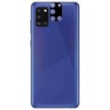 Elfia Samsung Galaxy A31 ile Uyumlu Kamera Lens Koruyucu 3D Cam, Siyah