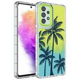 Elfia Samsung Galaxy A33 5G ile Uyumlu Sert Silikon Desenli Kamera Korumalı Kılıf, Korn No8