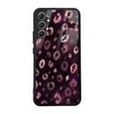 Elfia Samsung Galaxy A34 ile Uyumlu Kılıf Desenli Kamera Lens Korumalı Mat Silikon İnce Kapak Lusi Pembe Leopar