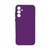 Elfia Samsung Galaxy A35 ile Uyumlu Kılıf Silikon Mat Pastel Renkli Yumuşak Parmak İzi Bırakmayan İnce Kapak Biy Mor