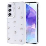 Elfia Samsung Galaxy A35 ile Uyumlu Şeffaf Silikon Darbe Korumalı Airbag Simli Kılıf, Kutup Yıldız