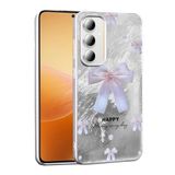 Elfia Samsung Galaxy A35 ile Uyumlu Silikon Desenli Yumuşak Kılıf, Mep İncili Fiyonk