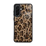 Elfia Samsung Galaxy A36 ile Uyumlu Kılıf Desenli Kamera Lens Korumalı Mat Silikon İnce Kapak Lusi Kahve Leopar