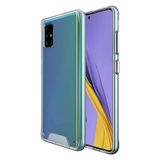 Elfia Samsung Galaxy A71 ile Uyumlu Şeffaf Tank Kamera Lens ve Darbe Korumalı Sert Silikon Kılıf, Gard