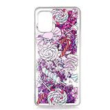 Elfia Samsung Galaxy A71 ile Uyumlu Silikon Simli Sıvılı Kılıf, Marsh No3
