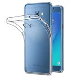 Elfia Samsung Galaxy C9 Pro ile Uyumlu Kılıfı Şeffaf Silikon Ultra İnce Tarz Kapak Süper