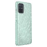 Elfia Samsung Galaxy ile Uyumlu A71 ile Uyumlu Silikon Mat Renkli Kamera Lens Korumalı Airbag Kılıf, Buzz Yeşil