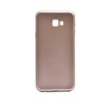 Elfia Samsung Galaxy J4 Plus ile Uyumlu Kılıfı Silikon Mat Renkli Parmak İzi Bırakmayan Yumuşak İnce Kapak Prem Gold
