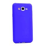 Elfia Samsung Galaxy J5 ile Uyumlu Kılıfı Silikon Mat Renkli Parmak İzi Bırakmayan Yumuşak İnce Kapak Prem Saks Mavi