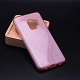 Elfia Samsung Galaxy J6 ile Uyumlu Silikon Parlak Simli İnce Kılıf, Rose Gold