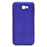 Elfia Samsung Galaxy J7 Prime 2 ile Uyumlu Kılıfı Silikon Mat Renkli Parmak İzi Bırakmayan Yumuşak İnce Kapak Prem Saks Mavi