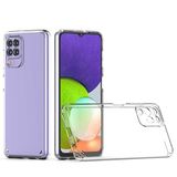Elfia Samsung Galaxy M22 ile Uyumlu Şeffaf Sert Silikon Darbe ve Kamera Lens Korumalı Tank Kılıf, Coss Renksiz