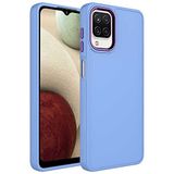 Elfia Samsung Galaxy M22 ile Uyumlu Silikon Kamera Korumalı Pastel Renkli Kılıf, Luna Lila