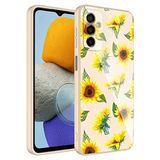 Elfia Samsung Galaxy M23 ile Uyumlu İç Kısım Kadife Kamara Korumalı Desenli Sert Silikon Kılıf, Epoksi No2