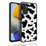 Elfia Samsung Galaxy M23 ile Uyumlu Parlak Desenli Kamera Korumalı Sert Silikon Kılıf, Nora No2