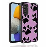 Elfia Samsung Galaxy M23 ile Uyumlu Parlak Desenli Kamera Korumalı Sert Silikon Kılıf, Nora No3