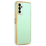 Elfia Samsung Galaxy M23 ile Uyumlu Silikon Mat Pastel Renkli Kamera Korumalı Kılıf, Bark Açık Yeşil