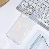 Elfia Samsung Galaxy M32 ile Uyumlu Parlak Desenli İnce Sert Silikon Kılıf, Sidney Flower No3