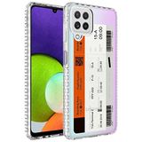 Elfia Samsung Galaxy M32 ile Uyumlu Silikon Desenli Darbe Korumalı Airbag Kılıf, Elegans No1
