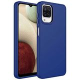 Elfia Samsung Galaxy M32 ile Uyumlu Silikon Kamera Korumalı Pastel Renkli Kılıf, Luna Lacivert