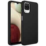 Elfia Samsung Galaxy M32 ile Uyumlu Silikon Kamera Korumalı Pastel Renkli Kılıf, Luna Siyah