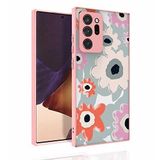 Elfia Samsung Galaxy Note 20 Ultra ile Uyumlu Parlak Desenli Kamera Korumalı Sert Silikon Kılıf, Nora No5