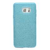 Elfia Samsung Galaxy Note 5 ile Uyumlu Silikon Parlak Simli İnce Kılıf, Mavi