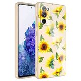 Elfia Samsung Galaxy S20 FE ile Uyumlu İç Kısım Kadife Kamara Korumalı Desenli Sert Silikon Kılıf, Epoksi No2