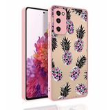 Elfia Samsung Galaxy S20 FE ile Uyumlu Parlak Desenli Kamera Korumalı Sert Silikon Kılıf, Nora No1