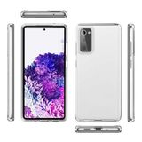 Elfia Samsung Galaxy S20 FE ile Uyumlu Şeffaf Sert Silikon Darbe ve Kamera Lens Korumalı Tank Kılıf, Coss Renksiz