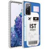Elfia Samsung Galaxy S20 FE ile Uyumlu Silikon Desenli Darbe Korumalı Airbag Kılıf, Elegans No4