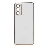 Elfia Samsung Galaxy S20 FE ile Uyumlu Silikon Mat Pastel Renkli Kamera Korumalı Kılıf, Bark Beyaz